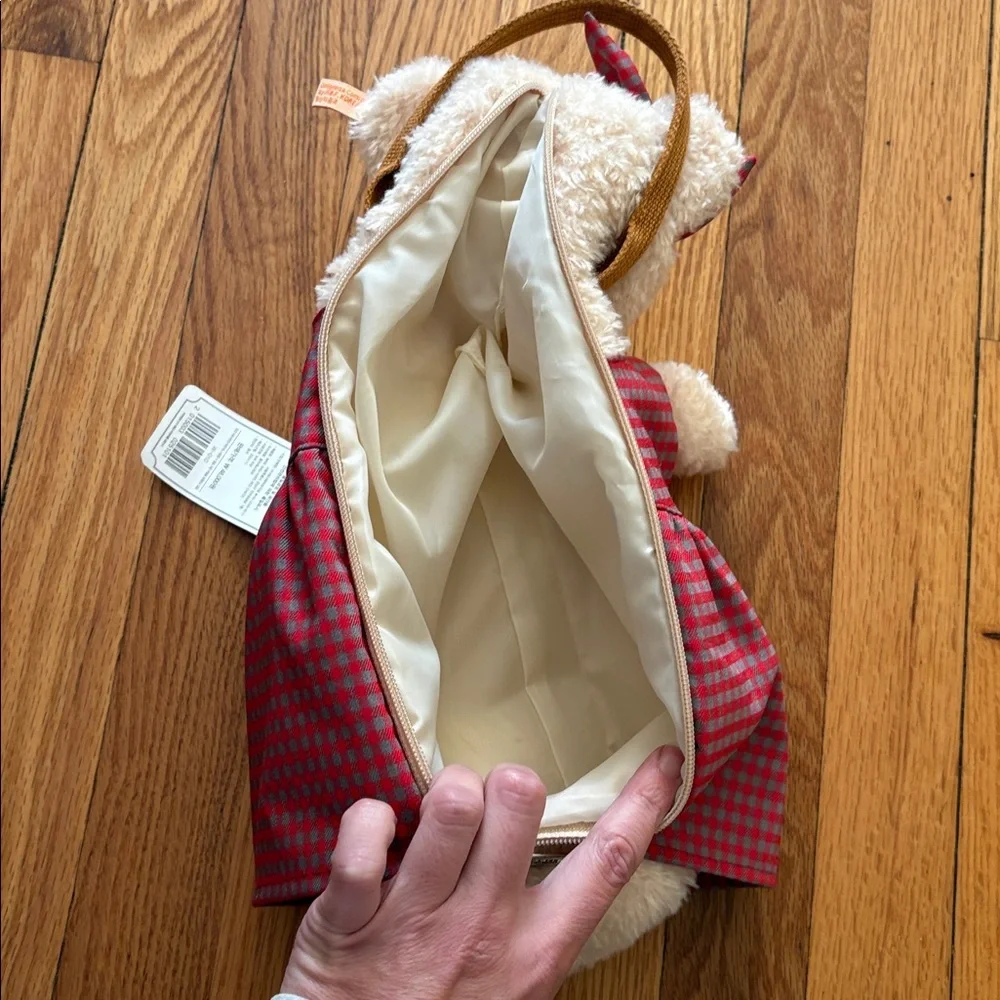Teddy Bear Museum WINE BAG-KATE RED CHECK made of‎ polyester.